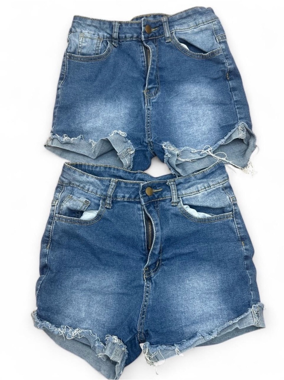 Women’s Medium SHEIN Denim Shorts Bundle | Frayed Hem Casual Summer Shorts